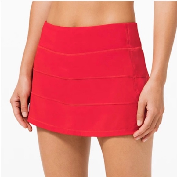lululemon athletica Pants - Pre-owned Lululemon Pace Rival Skirt Red size 10. Tag removed.